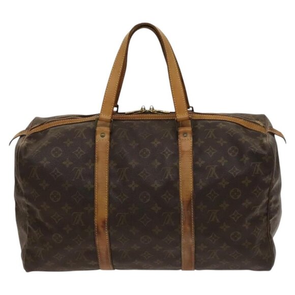 LOUIS VUITTON Monogram Sac Souple 45 Boston Bag LV Auth - Picture 3 of 16